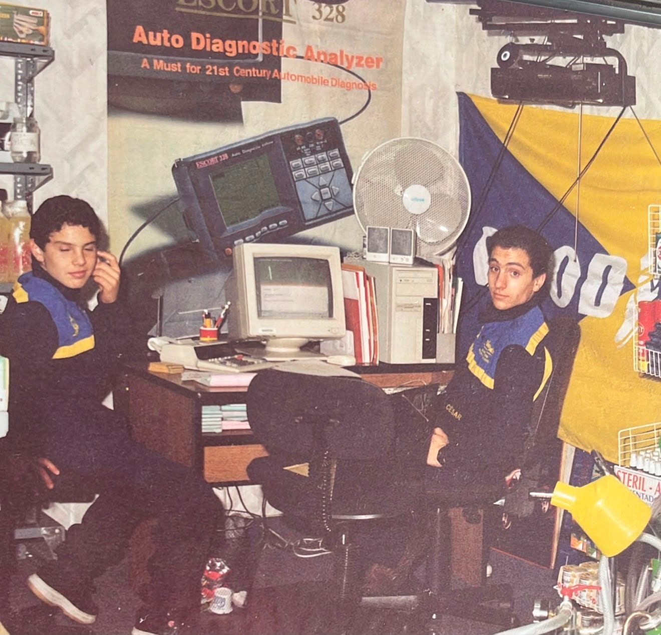 La nueva generación de la familia Delisa junto al equipo de diagnóstico